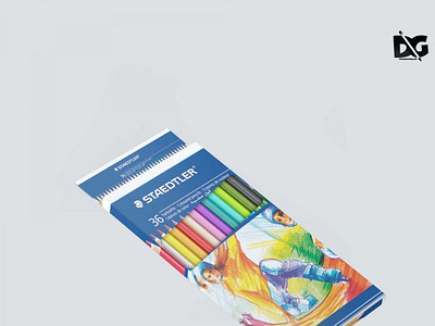 Staedtler Pencil Box Mockup box branding design download free illustration latest logo mockup new pencil psd staedtler ui web