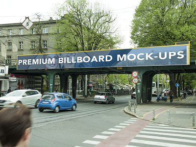 Premium Billboard Mockup best billboard branding design download free illustration logo mockup new premium psd ui web