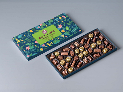 Beautiful Chocolate Brand Packaging Mockup