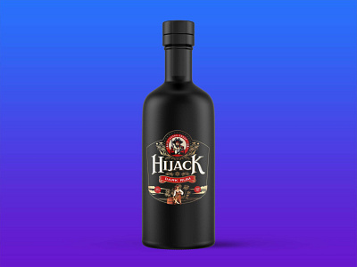 Branding Hijack Dark Rum Bottle Mockup best bottle branding clean dark design download free hijack illustration logo mockup psd rum ui web