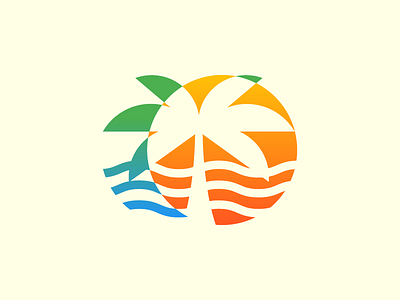 Tampa Bay Logo Mark bay beach florida logo mark palm st pete sunset tampa tree