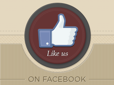 Like us - Facebook button button facebook like pattern thumbs up ui