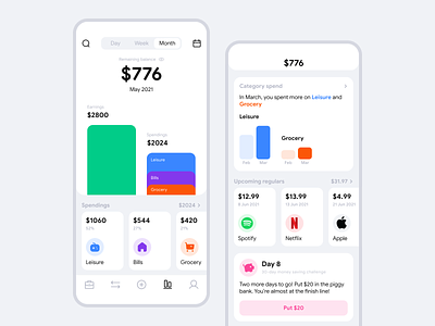 Spending Tracker App Concept