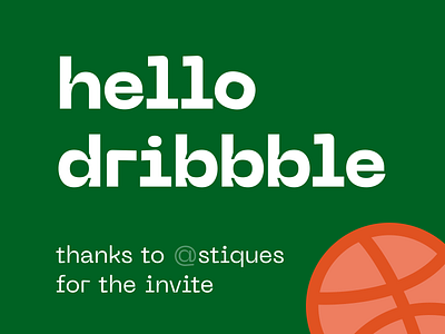 Hello Dribbble