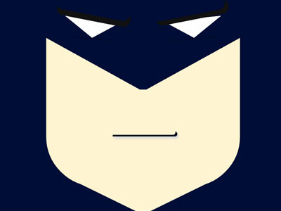 Basic Batman Face in CSS/HTML Only batman css design html superhero