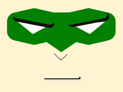 Green Lantern Face with CSS/HTML Only