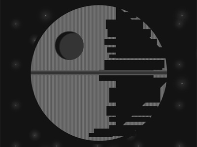 Star Wars Death Star in HTML/CSS only css death star html star wars