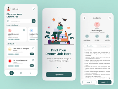 Job Finder Mobile App finder job job finder job finder app job finder mobile app job portal mobile app