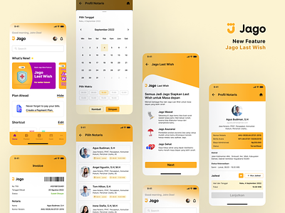 Jago Apps New Feature - Jago Last Wish app apps bank jago design digital banking digital banking apps interface jago apps jago last wish mobile app new feature jago apps ui ui inspiration user interface