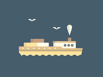 Cargo cargo container geography geometry illustration sea ship vector