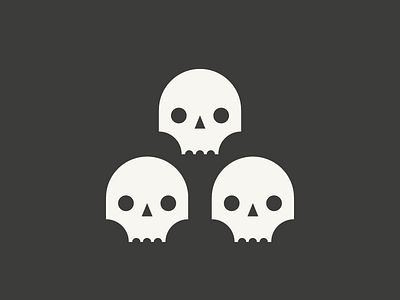 Skulls bones death geometry illustration skull vector