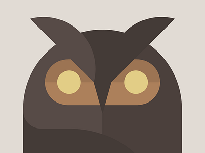 Bubo Bubo bubo eagle owl geometry illustration owls vector