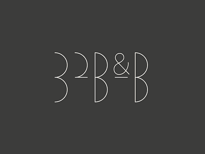 B&B Logo bed and breakfast bnb identity logo
