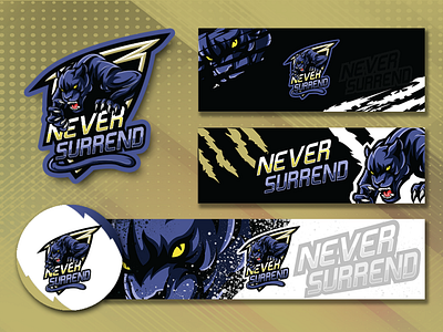 NeverSurrend esport logo design