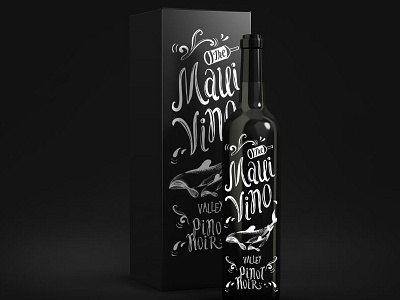 The Maui Vino bottle box branding logo wine