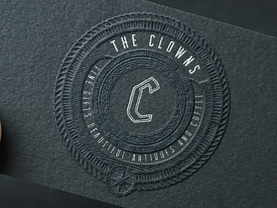 The Clowns business cards identity design illustration logo typography