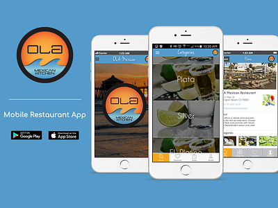OLA Mexican Kitchen - Mobile App mobile design ui ux