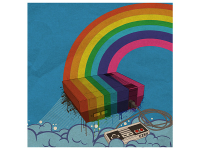 Rainbow Nintendo nintendo rainbow vector