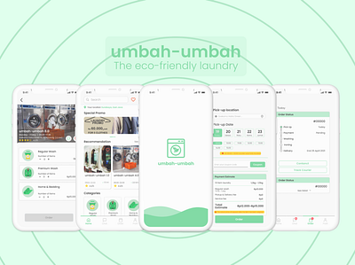 umbah-umbah - Laundry App app design ui ux