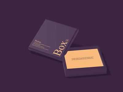 Box Square Mockup branding design