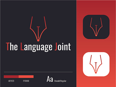 The Language Joint branding design icon logo