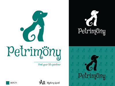 Petrimony Logo branding design logo typography
