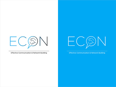 Effective Communication & Network Building branding design logo minimal minimalistic typography