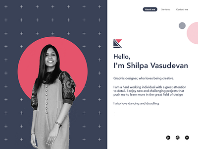 About me – Shilpa Vasudevan branding design graphic design illustration ui