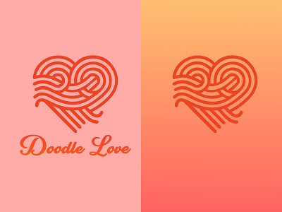 Doodle Love | Grid Logo Design adobe illustrator branding dribblebib grid grid design grid logo illustrator logo logo design logodesigners logos logotype