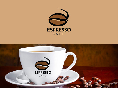 Espresso Cafe | Coffee Logo Design adobe illustrator coffee coffeelogo coffeeshop concept dribbblers dribble dribblebib logo logodesigners logos