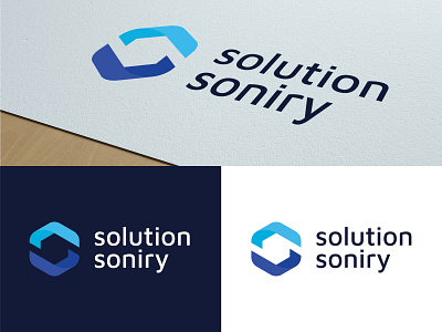 Solution Soniry Logo Design adobe illustrator branding concept dribbblers dribble dribblebib logo logo concepts logo design logotype solution soniry