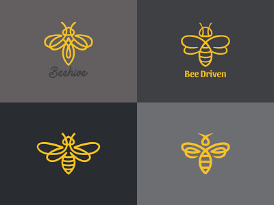 Logo Design Concepts for Bee adobe illustrator bee bee hive bee illustration bee logo branding dribbblers dribble dribblebib illustraion logo logo concept logodesigners