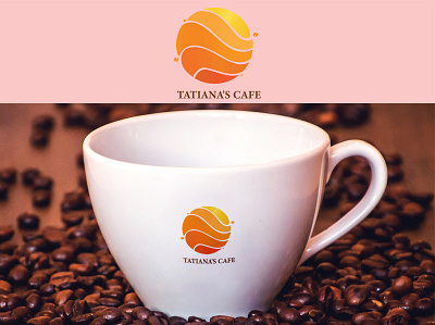 Tatiana's Cafe Logo Design adobe illustrator branding cafe cafe branding cafe logo dribbblers dribble dribblebib illustrator logo logo concept logo design