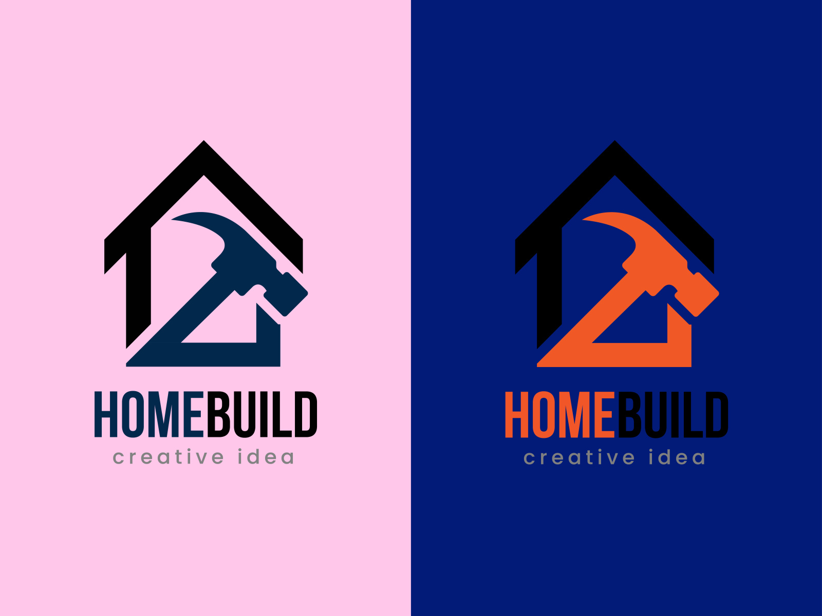 Home Build Logo Design For Construction Company By Sadaf Baloch On Dribbble