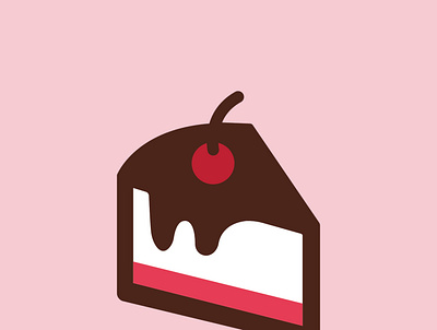 Cake Piece Logo Design adobe illustrator cake logo cake piece dribbblers dribble dribblebib logo logo concept logo design concept logodesigners logos logotype