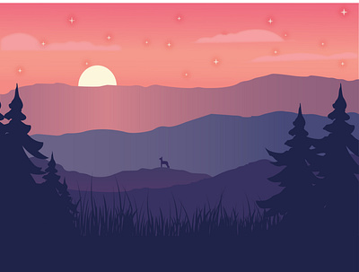 Landscape Design adobe illustrator dribbble dribbble invite dribbblers dribble dribblebib landscape design landscape illustration logodesigners