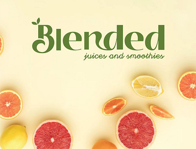 Blended - Juices and Smoothies Branding | 4/1 adobe illustrator brand brand design branding design dribbble dribbblers dribble dribblebib logo logo design logodesigners portfolio