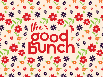 the good bunch - Florist Flower Shop Brand | 9/2 adobe illustrator brand brand design branding dribbble dribbblers dribblebib graphic design instagram juices logo logo design logodesigners smoothies