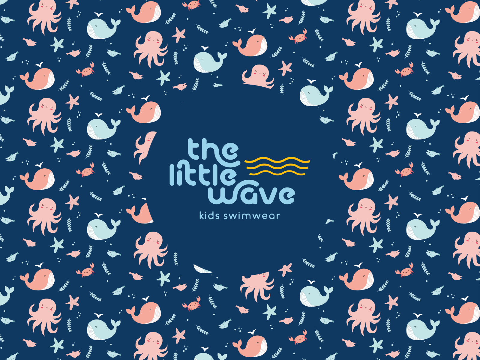 The Little Wave Kids Swimwear Brand 54 By Sadaf Baloch On Dribbble