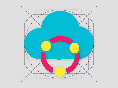 Cloudborate - Material Design Icon cloud cloudborate collobration design google icon material website