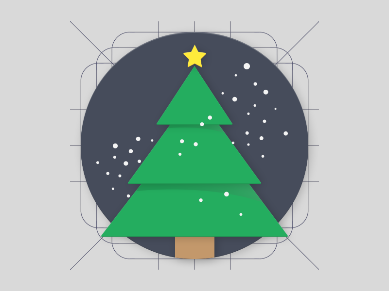 Christmas - Material Design Icon by Samy on Dribbble