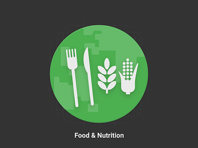 Food and Nutrition - Material Design Icon carbs fats food fork google green icon knife material materialize nutrition