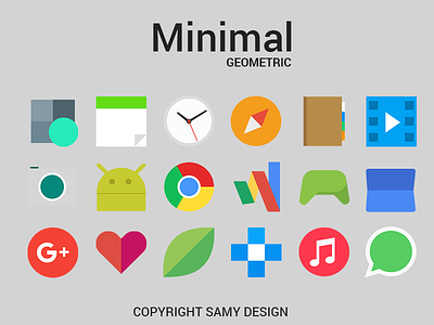 Minimal Geometric Icons