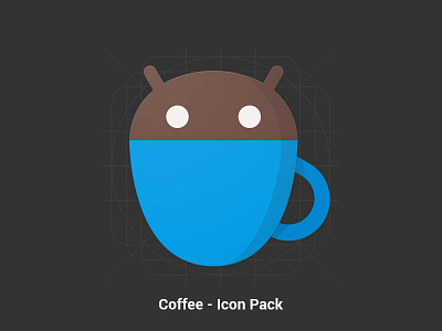 Coffee Icon Pack android coffee dark design google hot icon material materialize materialized modern pack