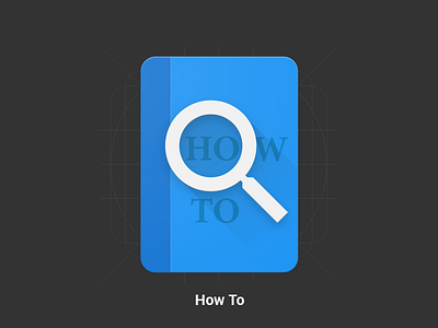 How To - Material Design Icon book design google how howto icon material materialdesign to watch