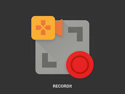 Recordit - Material Design Icon design game google icon material materialdesign record screen screenrecord video