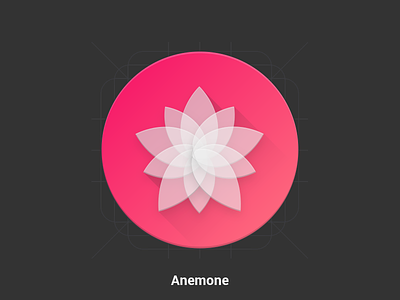 Anemone - Redesign - Material Design Icon android anemone google icon ios iphone material materialize materialized pack pink translate