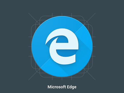 Microsoft Edge - Redesign - Material Design Icon android google icon ios material materialized microsoft materialize microsoftedge pack pink windows windows10