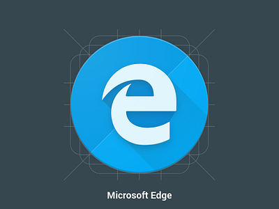 Microsoft Edge - Redesign - Material Design Icon