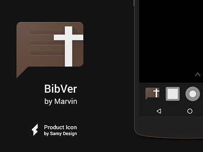 Bibver - Material Design Icon android bibe bibechat bibver brown chat design google icon material materialized